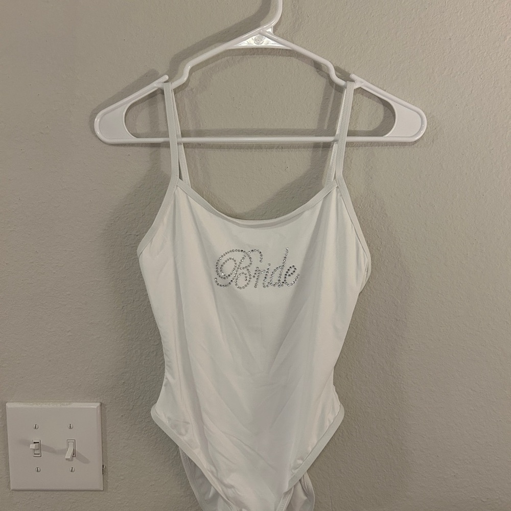 Dippin’ Daisy’s Bride Star Scoop Neckline One Piece Swimsuit in White